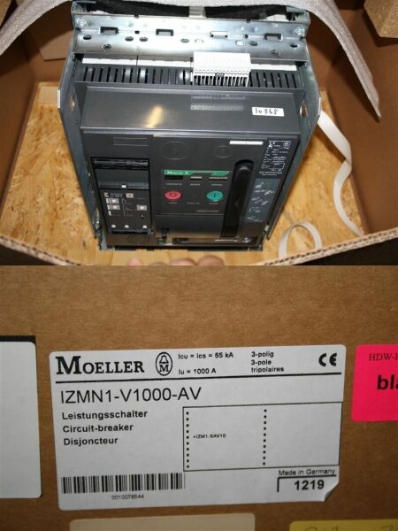 Moeller IZMN1-V1000-AV  1000A  Leistungsschalter  circuit breaker
