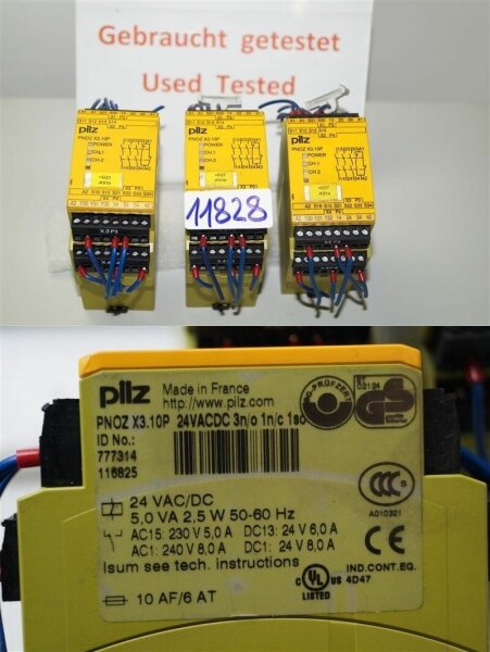 Pilz PNOZ X3.10P 24VACDC 3n/o 1n/c 1so 777314