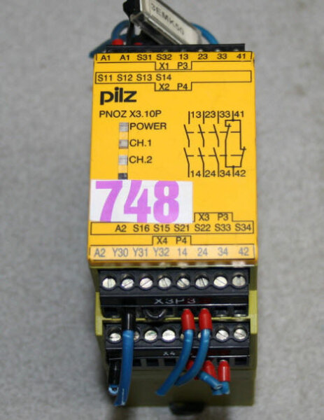 PNOZ X3.10p  Pilz Not- Aus Schaltgerät PNOZ X3 777314 Getestet