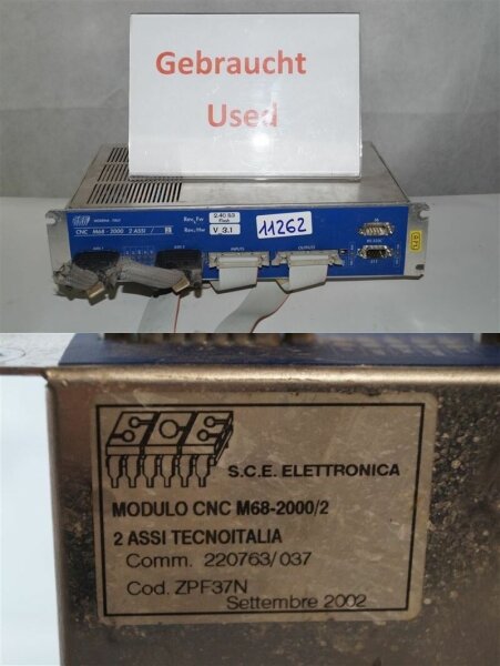 S.C.E Elettronica CNC M68-20002 2ASSI   V 3.1 CNCM6820002