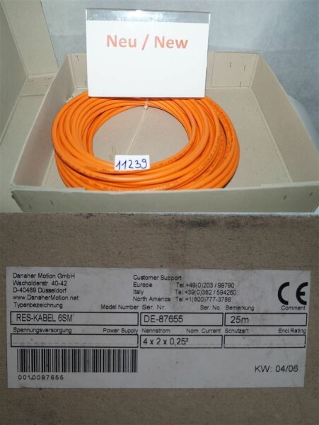 Seidel Danaher RES-KABEL 6SM  kabel DE-87655  AWM STYLE 20549