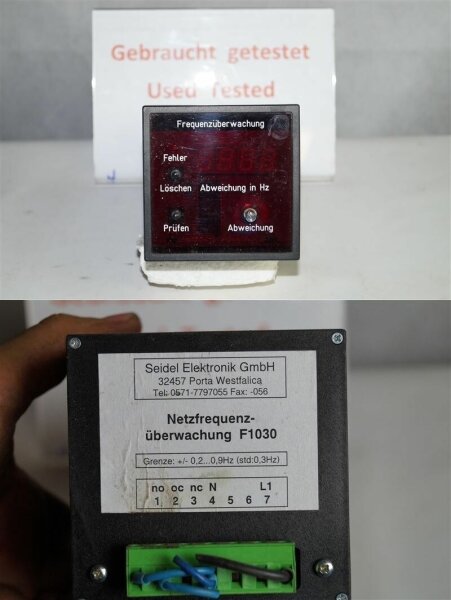 seidel elektronik  F1030 Frequenzüberwachung Netzfrequenz überwachung