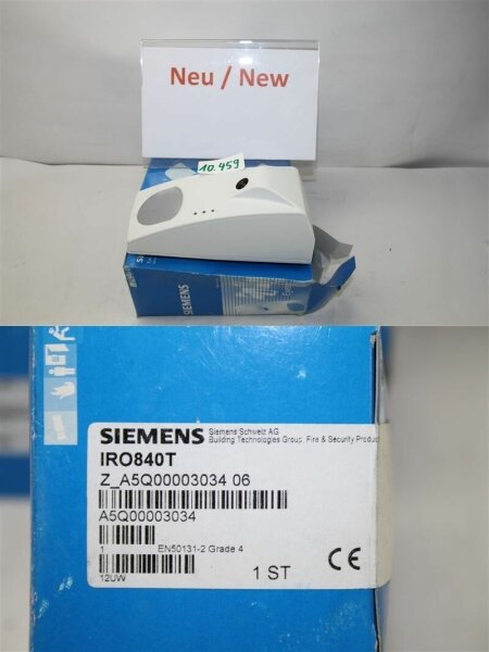 Siemens  IRO840T IRO-840T Dual-Bewegungsmelder Einbruchmeldetechnik - Eyetec