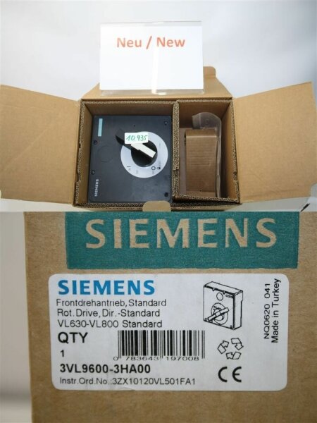 SIEMENS 3VL9600-3HA00 frontdrehantrieb vl630-vl800 standard