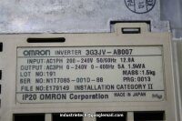 OMRON 3G3JV-AB007 Frequenzumrichter Inverter 1,9 KVA