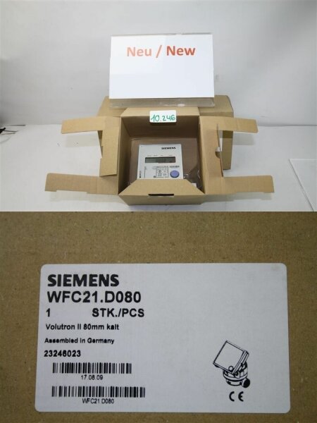 SIEMENS WFC21.D080  Elektronischer  Wasserzähler WFC   volutron 80mm  WFC21