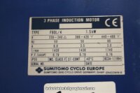 SUMITOMO Drive Technologies 1,5kW 48Min Getriebemotor CNVM2-6125G-29/GF90L/4