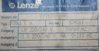 Lenze 4A  Umrichter typ 761 E6b or 761E6b inverter Frequenzumricht?er