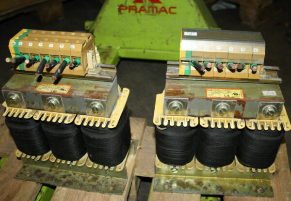 Block Drossel 60A  1.1=1.2=3x0,33mh transformator traffo un=460V