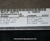 SEW Movidrive Frequenzumrichter MDX60A0015-5A3-4-00...
