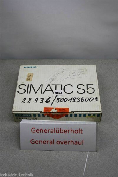 SIEMENS Simatic S5 6ES5456-4UA11 6ES5 456-4UA11  generalüberholt