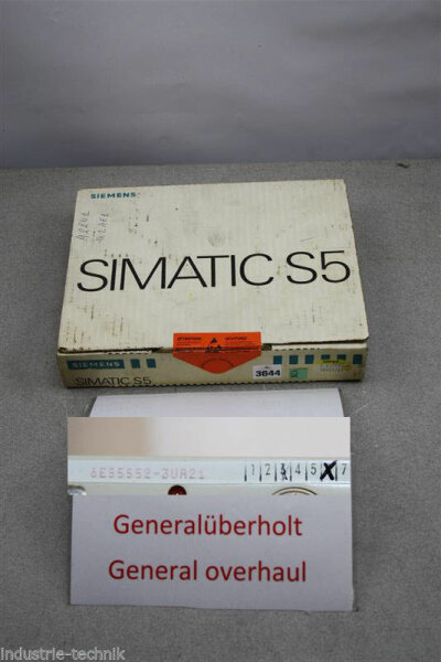 Siemens Simatic S5 6ES5552-3UA21  6ES5 552-3UA21  6ES55523UA21