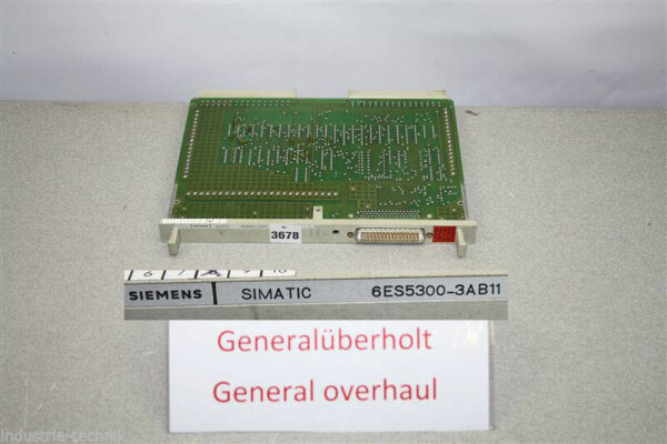 SIEMENS Simatic 6ES5300-3AB11 6ES5 300-3AB11 generalüberholt