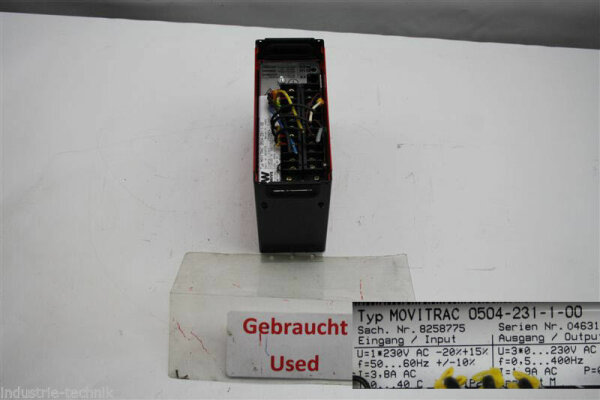 SEW EURODRIVE Movitrac 0504-231-1-00 Frequenzumrichter 8258775