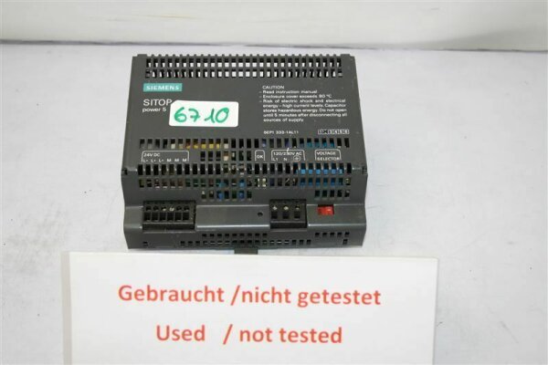 SIEMENS SITOP POWER-5 6EP1333-1AL11 Stromversorgung 6EP13331AL11