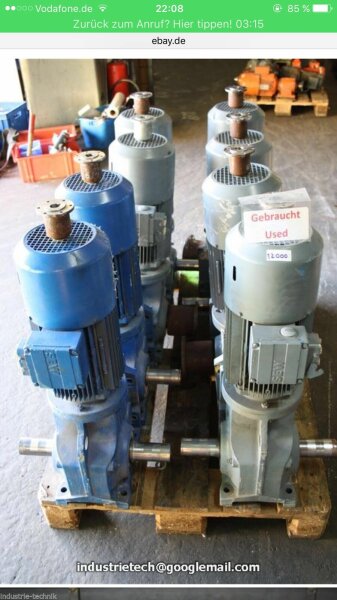 Sew  3 kw   22 min  getriebemotor k77 dv100l4 gearbox