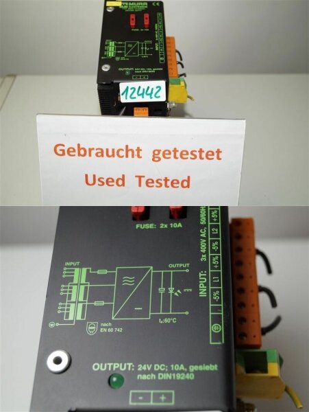 MURR MDG 10-400/24  Transformator  85777   10A   24V DC 10A