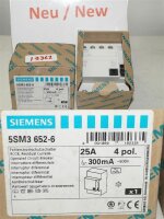 Siemens 5SM3652-6 fehlerstromschutzschalter 25A  4 Pool...