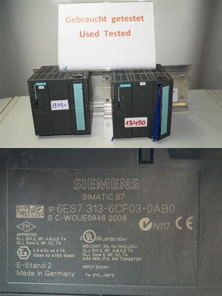 siemens 6ES7313-6CF03-0AB0   CPU 313C-2 DP  6ES7 313-6CF03-0AB0