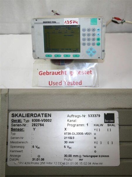 BURSTER DIGIFORCE 9306  SKALIERDATEN  9306-V0002