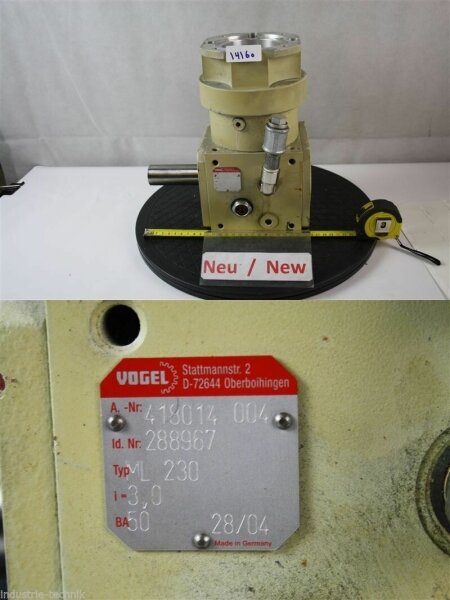 vogel ML 230 getriebe kegelgetriebe übersetzung i=3 WINKELGETRIEBE