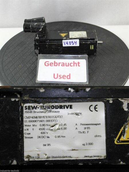 SEW CMP40M/BP/KY/RH1X/SX1 SERVOMOTOR SERVO MOTOR