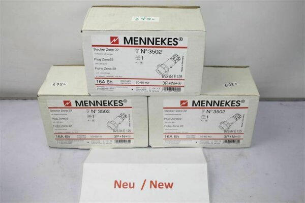 MENNEKES 3502 CEE Stecker 16A-6h