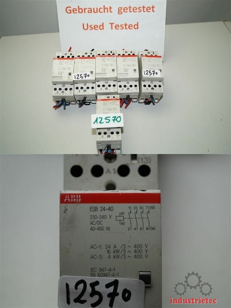 ABB ESB24-40-230AC/DC Install.Schütz 4S 230-240V GHE3291102R0006 