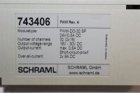 SCHRAML FWM-DO-32 SP 24V/0,5A DC 743406 Modul