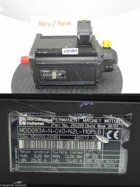 Indramat MDD093A-N-040-N2L-110PL0 servomotor servo motor TRANSPORTSCHADEN