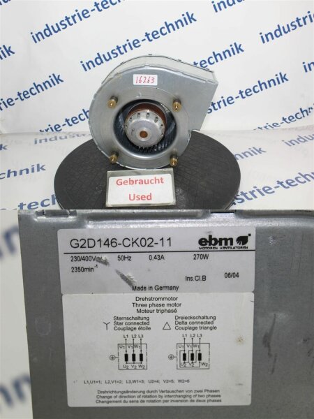 ebm G2D146-CK02-11   lüfter  kabel geschnitten