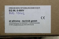 eltronma  EQ 96,0-500 V Dreheisen Spannungsmesser EQ96,0-500 V