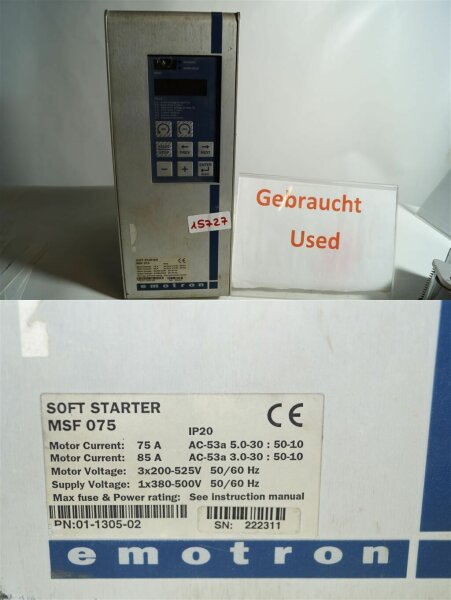 EMOTORON Soft Starter MSF 075     MSF075