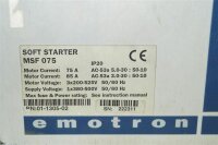EMOTORON Soft Starter MSF 075     MSF075