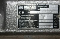 Becker SV 5.330/01  Vakuumpumpe 370 m³ Seitenkanalverdichter Seitenkanalgebläse