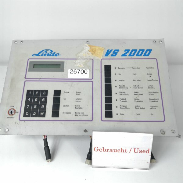 Linde VS 2000 Kühlaggregat Steuergerät Steuerung VS2000