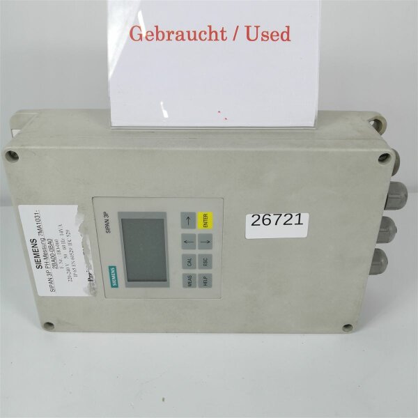 SIEMENS SIPAN 3P PH-Messung 7MA1031-2BA00-0BA0 Messumformer 7MA10312BA000BA0
