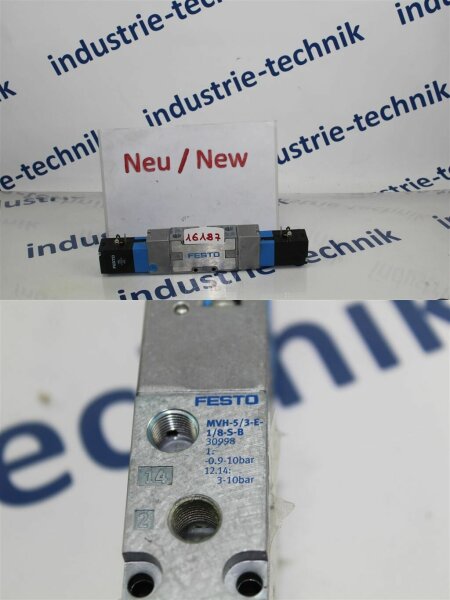 FESTO MVH-5/3-E-1/8-S-B  30998 Magnetventil Ventil