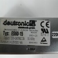 deutronic ES60-15 Stromversorgung Power Supply