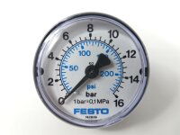 FESTO psi Manometer 162839 1 bar = 0,1 MPa