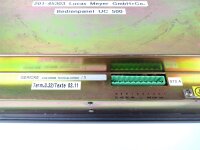 Gericke UC-500 Bedienpanel Panel