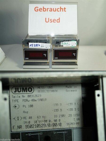 JUMO PDAw-48m/IA010 Temperaturregler PDAw-48m