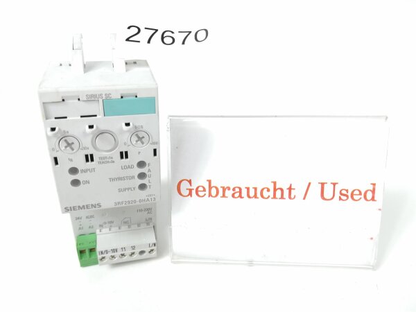Siemens Sirius SC 3RF2920-0HA13 Leistungsregler