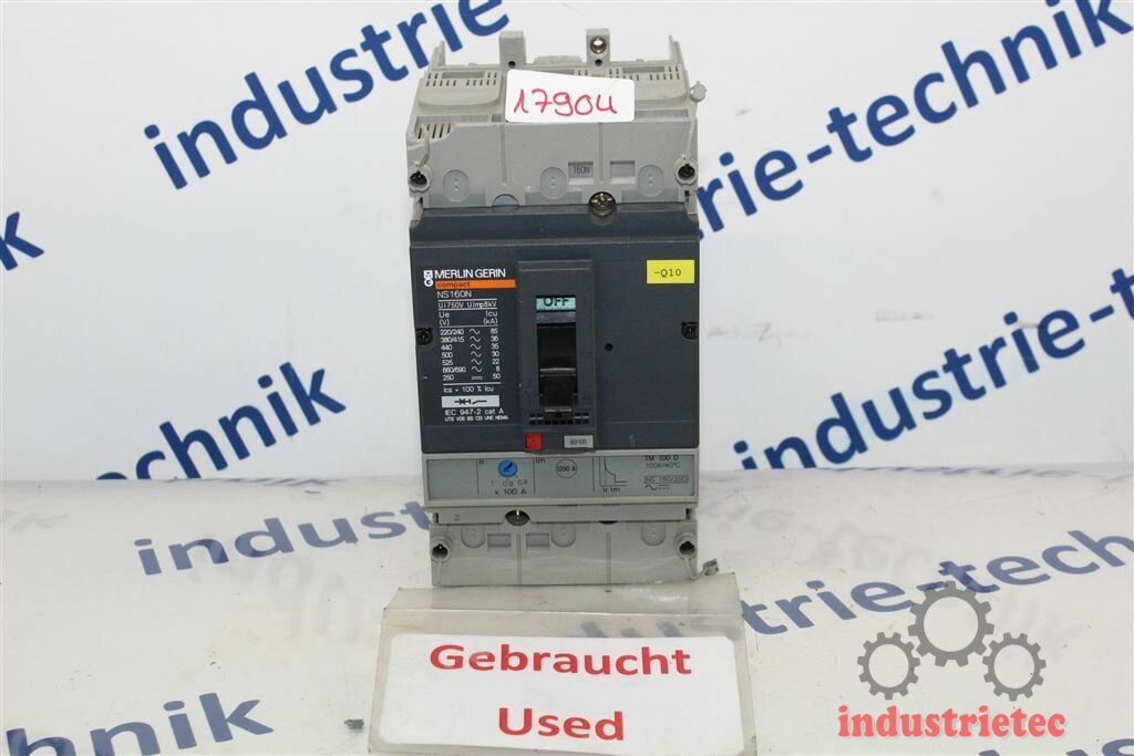 Merlin Gerin NS160N tm100d Leistungsschalter circuit breaker transpor ...