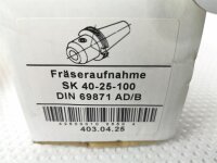 Fräseraufnahme SK 40-25-100 DIN 69871 SK4025100