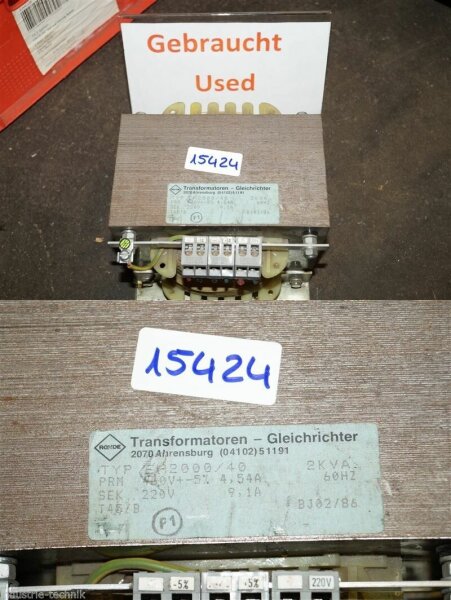 Rohde EA2000-40  trafo transformator  2 KVA