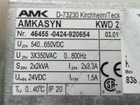 AMK AMKASYN 46455-0424-920654 Servo Drive