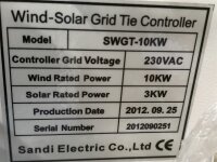 Sandi Electric SWGT-10KW Wind-Solar Grid Tie Controller SWGT10KW