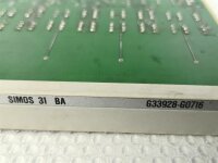 Siemens SIMOS 31 BA Modul G33928-G0716