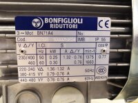 Bonfiglioli 0,25 KW 54 min Getriebmotor BN71A4 Gearbox